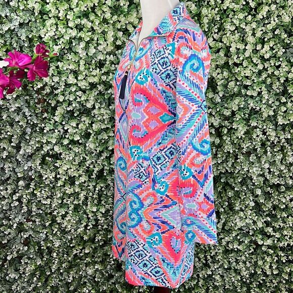 Lilly Pulitzer UPF 50+ Skipper Popover Dress Solar Opposite - Picture 2 of 14